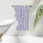 Schattige zwart-wit panda monogram | PAARSE Bad Handdoek