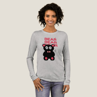 Schattige zwarte beer Minimalistische Grafische – Tri-Blend Shirt