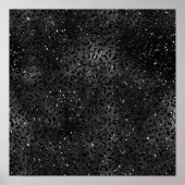 Schattige zwarte cheeta luipaard vel print dier (Voorkant)