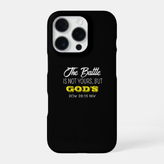 Schattige zwarte en gele Bijbeltekst christelijk g iPhone 16 Pro Hoesje