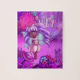Schattige zwarte haarvlek legpuzzel