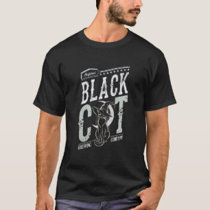 Schattige Zwarte KAT Co Heks Brouwerij Dorp Wi T-shirt
