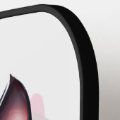 Schattige zwarte Kawaii-kat Pickleball Paddle (Links Detail)