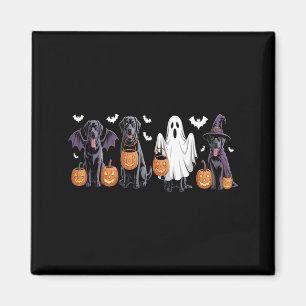 Schattige Zwarte Labrador Hond Halloween Pompoen L Magneet
