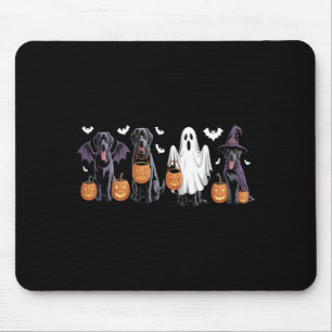 Schattige Zwarte Labrador Hond Halloween Pompoen L Muismat
