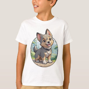 Schattige Zweeds Vallhund Puppy T-shirt