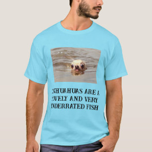 Schattige Zwemhond T-shirt