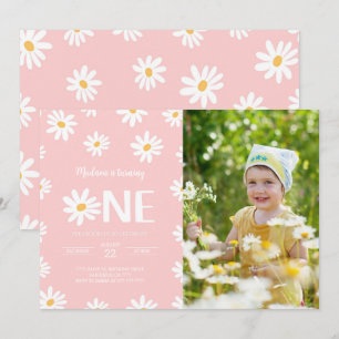 Schattigee 1e Daisy Verjaardagsfoto Kaart