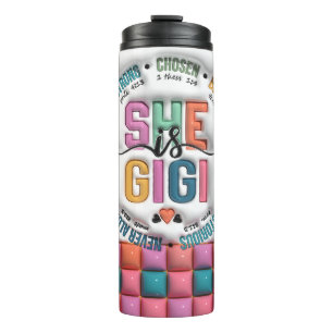 Schattigee 3-D Gigi/Moederdag Thermosbeker