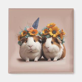 Schattigee 3D cavia's, koelkastmagneet Magneet