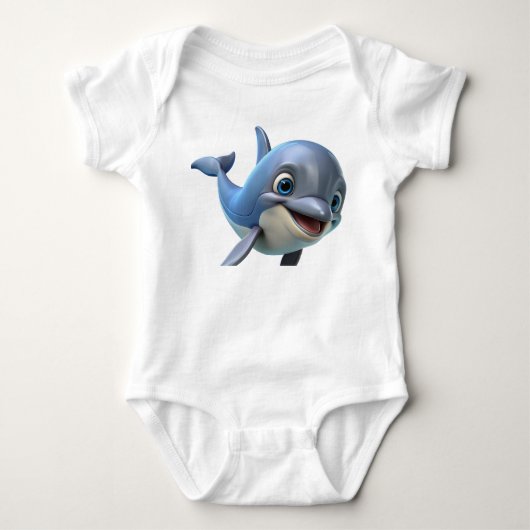 Schattigee 3D haaienprint Romper (Voorkant)