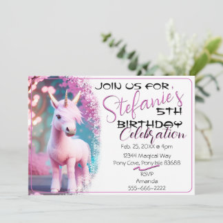 Schattigee 3D Spirit Eenhoorn Pony 15 Verjaardagsu Kaart