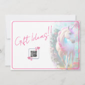 Schattigee 3D Spirit Eenhoorn Pony 33 Verjaardagsu Kaart (Achterkant)