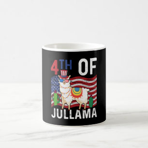 Schattigee 4 juli Patriottische Llama 4 juli Gift Koffiemok