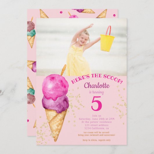 Schattigee 5e verjaardag: dit is de ijsfoto van Sc Kaart (Voorkant / Achterkant)