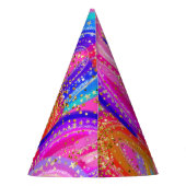 Schattigee 7e Rainbow Sequin Gold Glitter Maximali Feesthoedjes (Achterkant)