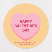 Schattigee aangepaste conversatie harten Valentijn Labels (Design 1)