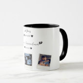 Schattigee aangepaste familiefoto mok (Voorkant rechts)