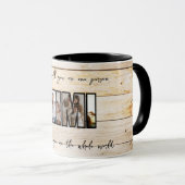 Schattigee aangepaste familiefoto mok (Voorkant rechts)