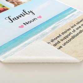 Schattigee aangepaste familiefoto sherpa deken