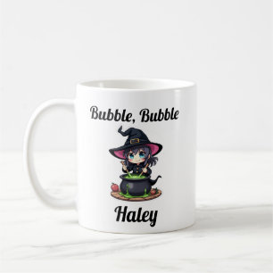 Schattigee aangepaste Halloween-heks Koffiemok