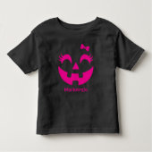 Schattigee aangepaste Halloween Jack O' Lantern Kinder Shirts (Voorkant)