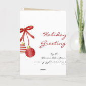 Schattigee aangepaste hondenkerst feestdagen kaart (Achterkant)