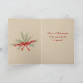 Schattigee aangepaste hondenkerst feestdagen kaart (Binnen)