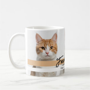 Schattigee aangepaste kattenfotofamilie koffiemok