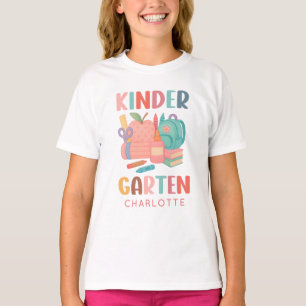 Schattigee aangepaste kleuterschool Terug naar sch T-shirt