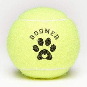 Schattigee aangepaste naam Dog Cat Paw Speelgoed G Tennisballen