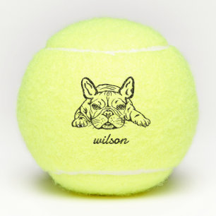 Schattigee aangepaste naam Franse Bulldog Frenchie Tennisballen