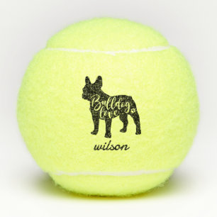 Schattigee aangepaste naam Franse Bulldog Frenchie Tennisballen