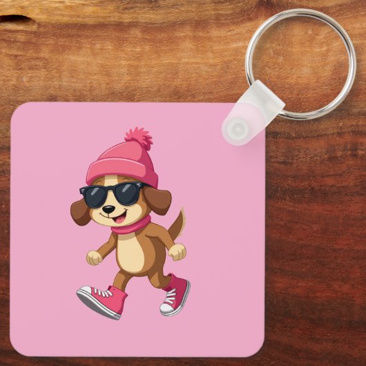 Schattigee aangepaste Sleutelhanger (Achterkant)