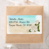 Schattigee Aangepaste Zanderige Lichte Adresetiket Etiket (Insitu)