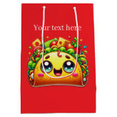 Schattigee aanpasbare taco-partij medium cadeauzakje (Achterkant)