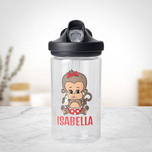 Schattigee Aap Waterfles voor Meisje - Holdingfles