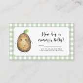 Schattigee aardappel - Hoe groot is mama's buik Informatiekaartje (Voorkant)