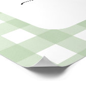 Schattigee aardappel - Welkom baby shower Poster (Hoek)