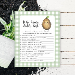 Schattigee aardappel - Wie kent papa beste spel