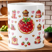 Schattigee aardbei 💗🍓🥨 koffiemok