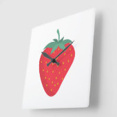 Schattigee aardbei wandklok vierkante klok (Hoek)