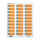 Schattigee adreslabels voor robotretournering etiket (Full Sheet)