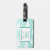 Schattigee "Adventure Awaits" Vogelillustratie Voo Bagagelabel (Achterkant verticaal)