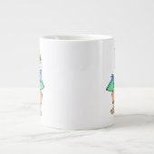 Schattigee afbeelding van een Baby-pterodactylus. Extra Grote Beker (Voorkant)