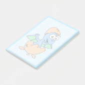 Schattigee afbeelding van een Baby-pterodactylus. Post-it® Notes (Schuin)