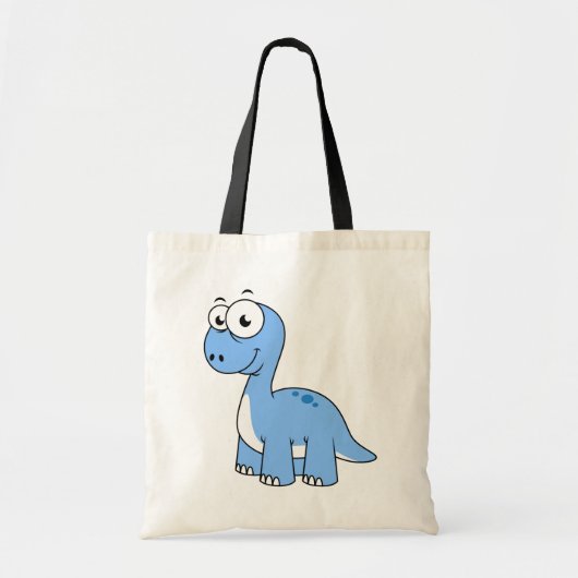 Schattigee afbeelding van een brontosaurus. tote bag (Voorkant)
