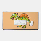 Schattigee afbeelding van een lachende spinosaurus bureaumat (Keyboard & Muis)