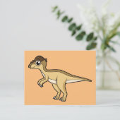 Schattigee afbeelding van een Pachycephalosaurus d Briefkaart (Staand voorkant)