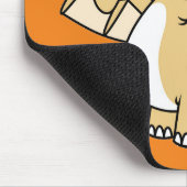 Schattigee afbeelding van een pterodactyl. 2 muismat (Hoek)